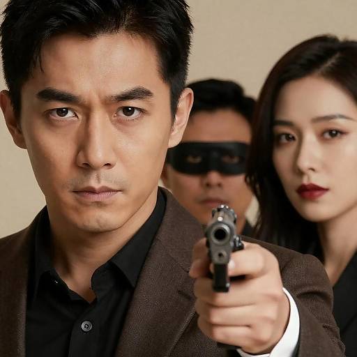 Intense Close-Up of Determined Faces