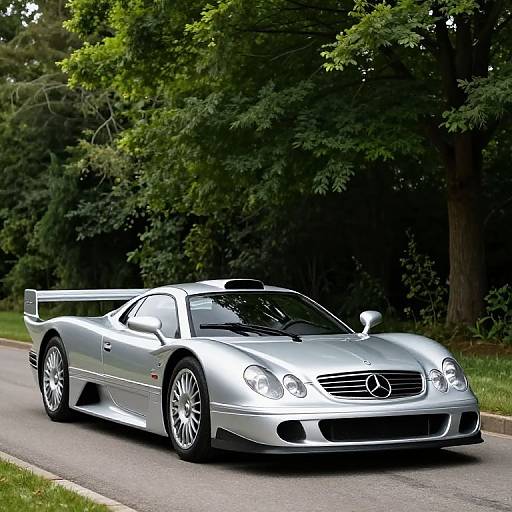 Silver Mercedes CLK GTR Roadster Showcase