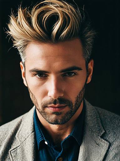 Stylish Man in Summer Casual Headshot