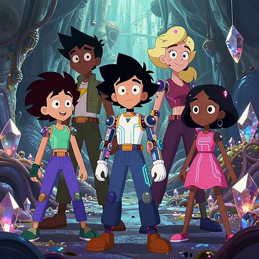 Cybernetic Steven Universe Gems Scene