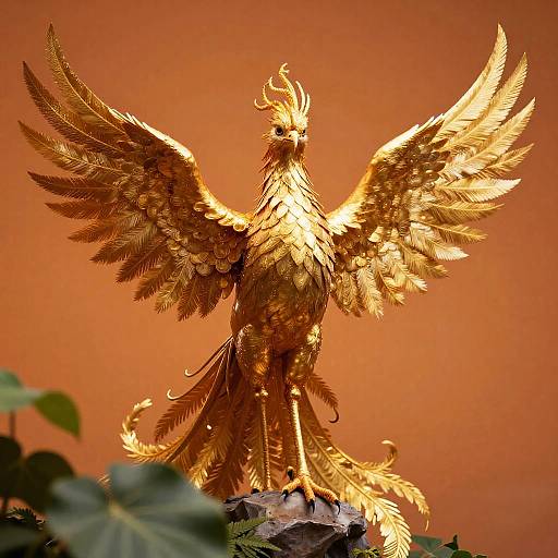 Majestic Celestial Phoenix Standing