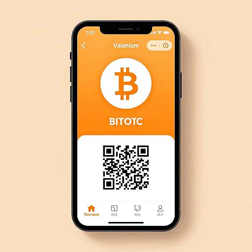 Minimalist Bitcoin Mobile Wallet Interface