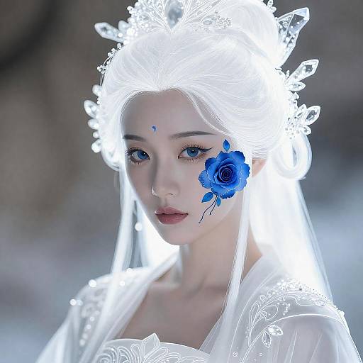 Crystal Blue Enchantress Rose Fairy