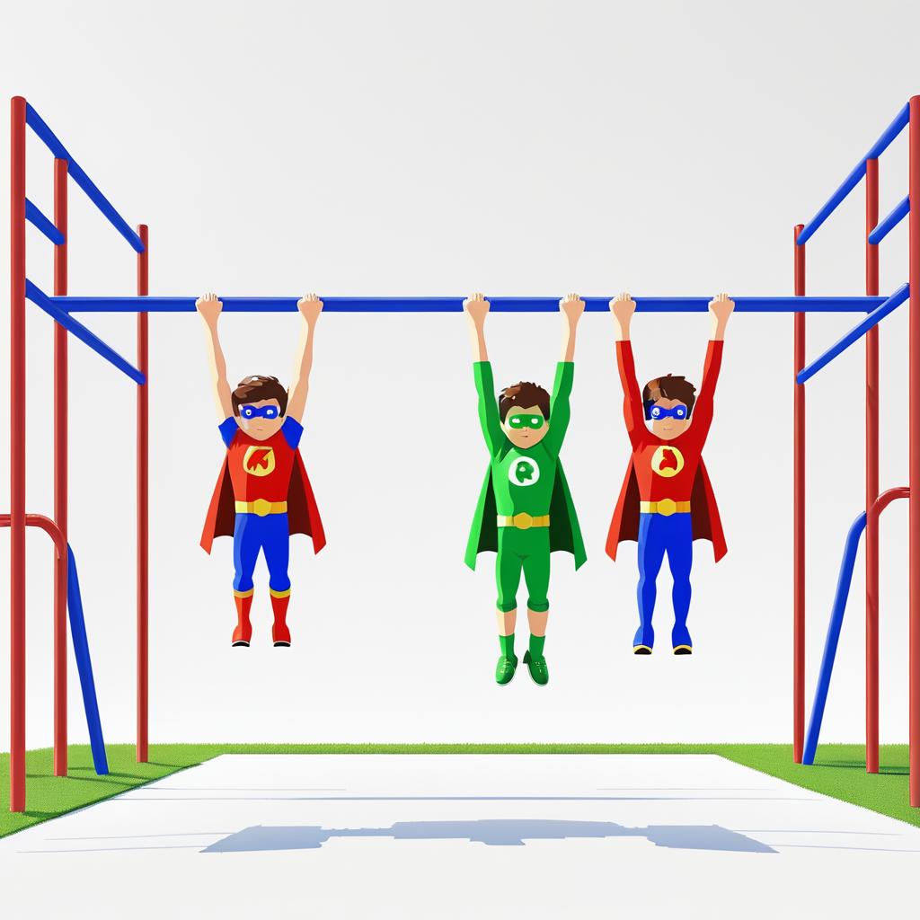 Eight-Bit Superhero Playground Adventure