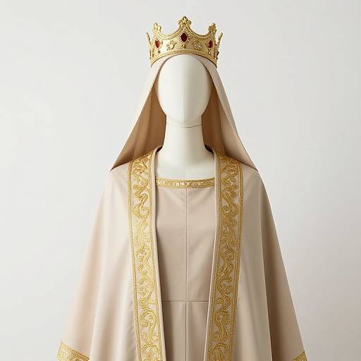 Mannequin in Regal Beige Robe