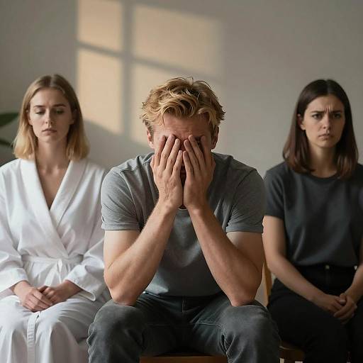 Emotional Trio in a Dim Room