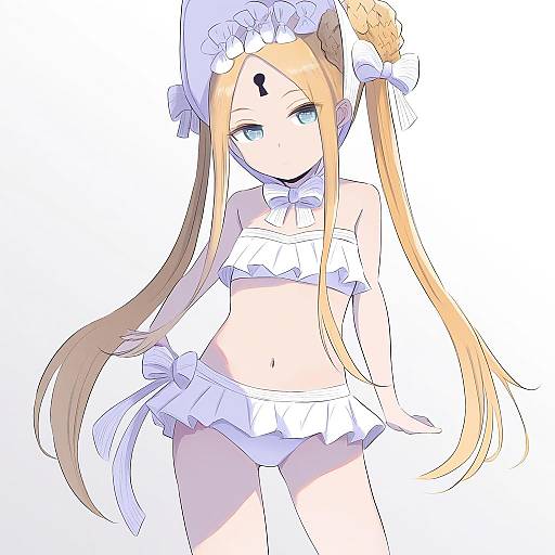Illustration of Abigail williams (swimsuit foreigner) (fate), fate (series) in the style of Hadashi no kenji