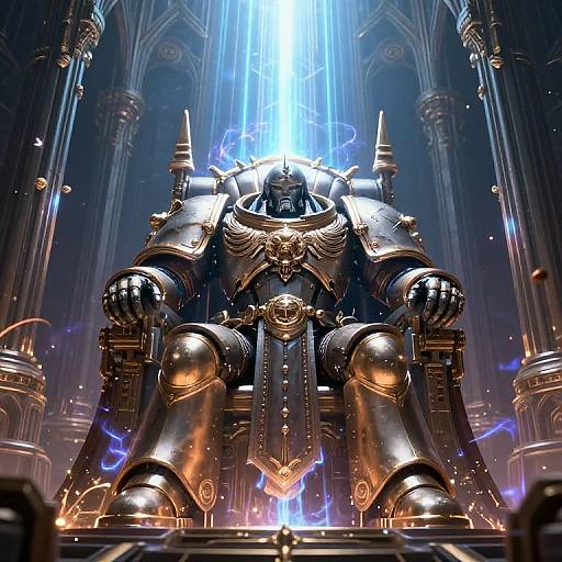 WH40K God Emperor on Cosmic Throne