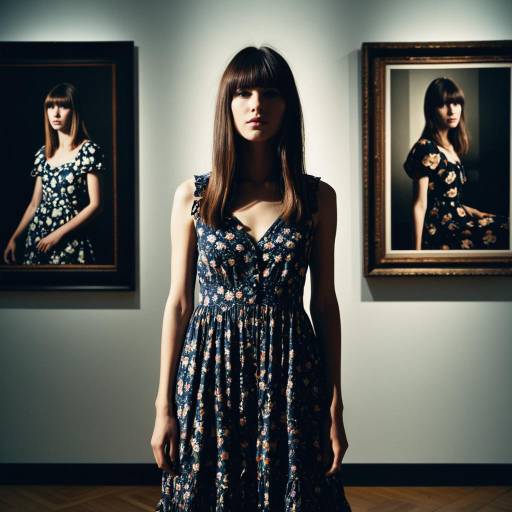 Chic Long Fringe in Trendy Gallery Shoot