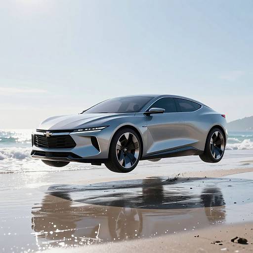 Futuristic Chevrolet Hovering Concept Car