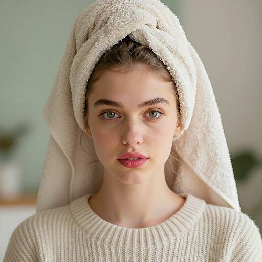 Close-Up Portrait of Young Woman