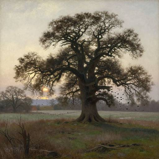 Gothic English Landscape at Dawn