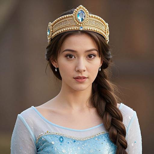 Realistic Elsa Woman Costume Portrait