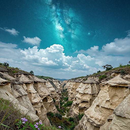 Mesmerizing Celestial Landscape Night