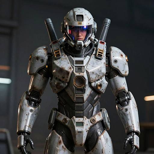 Mech Pilot in Armored Suit