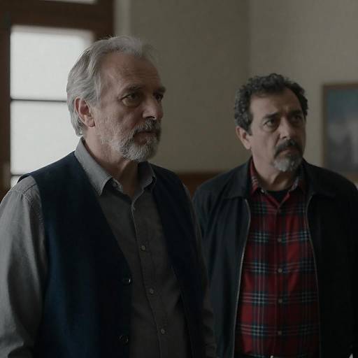 Candid Portrait of Two Elderly Men