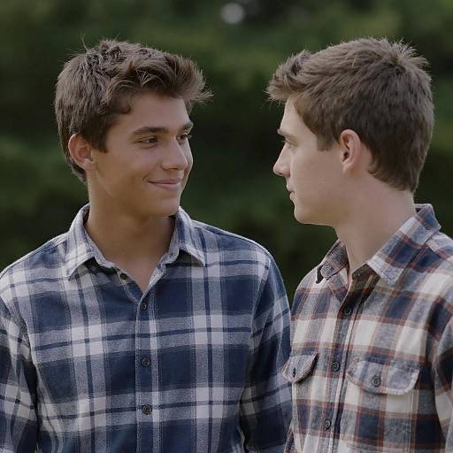 Candid Photo of Two Friends Outdoors