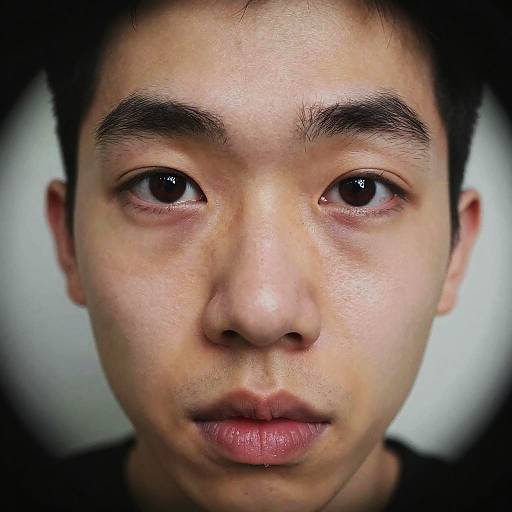 Surreal Fisheye Face Portrait