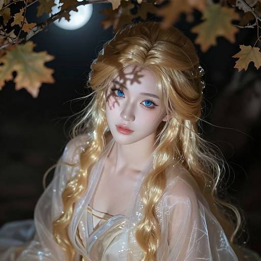 Hyperrealistic East Asian Goddess Portrait