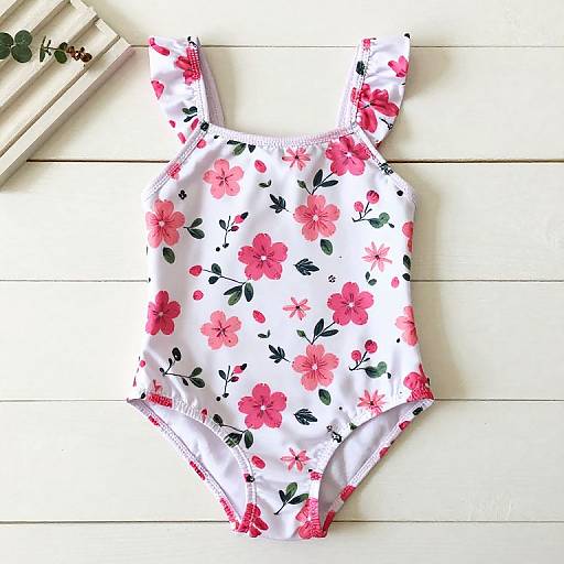 Floral One-Piece Swimsuit for Girls