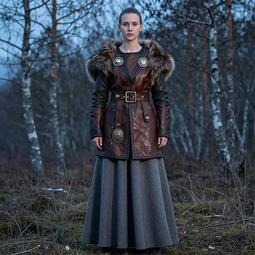 Modern Viking Womenswear in Nordic Forest