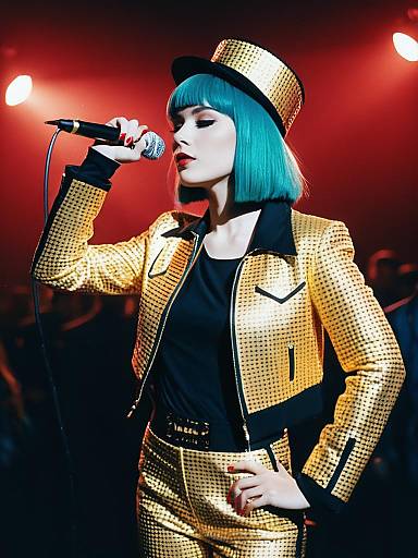 Cinematic Pop Star Editorial Portrait