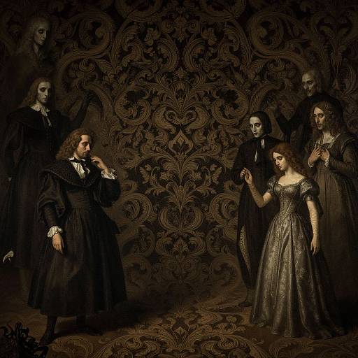 Goya-Inspired Gothic Surreal Wallpaper