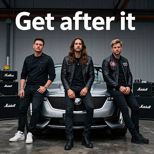 The Cadillac Three Band with Car and Amplifiers