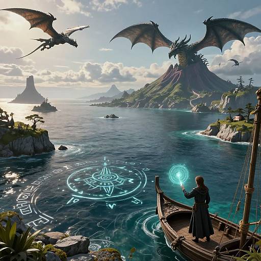 Earthsea Fantasy Ocean Landscape