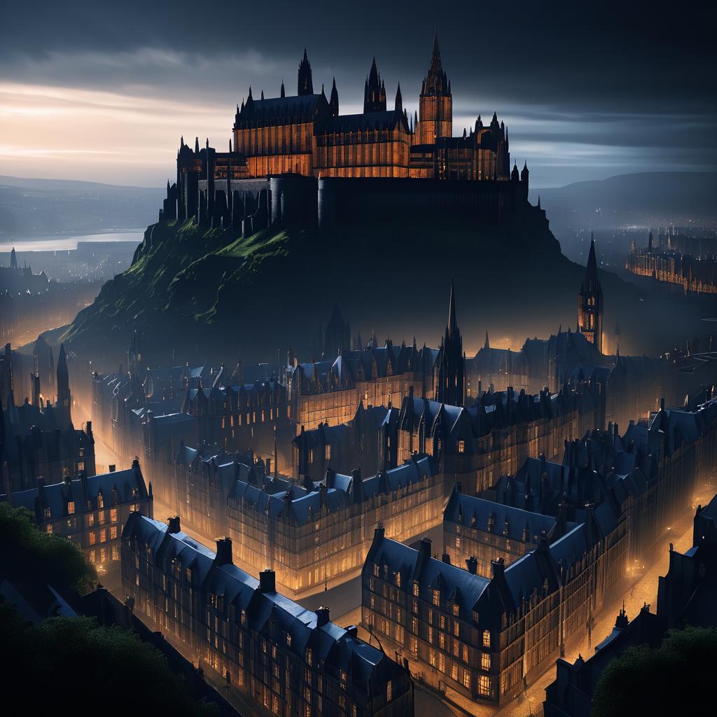 Neo-Gothic Edinburgh: A Mystical Cityscape