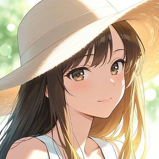 Whimsical Portrait in Golden Sunlight