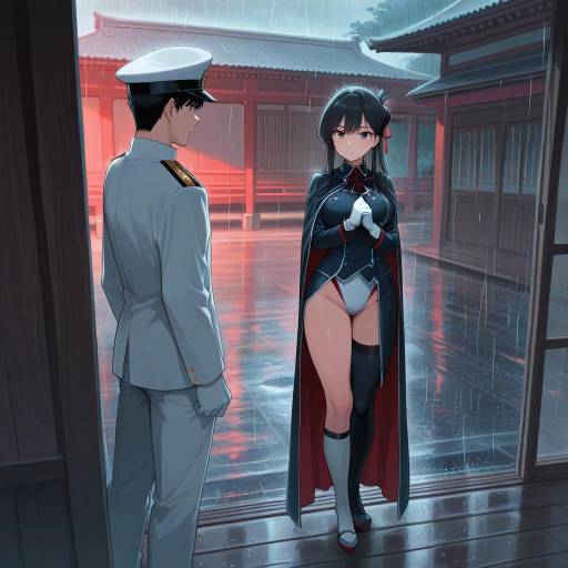 Admiral Kancolle in Rainy Settings