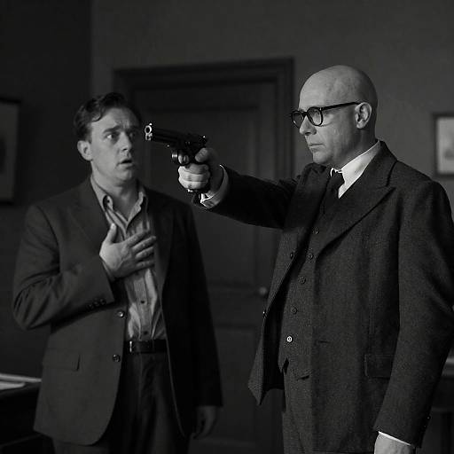 Dramatic Standoff in Vintage Setting