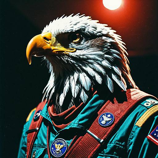 Cybernetic Eagle Scout Portrait