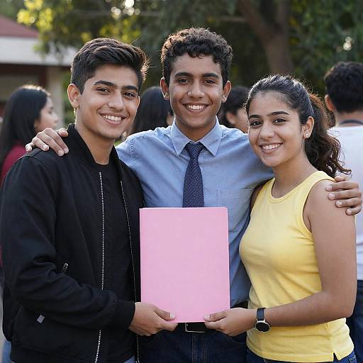 Joyful Outdoor Portrait of Friends