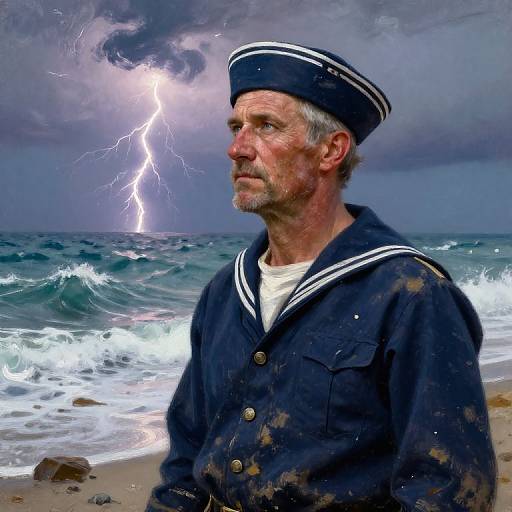 Impressionist Portrait of Resilient Sailor