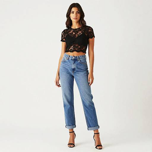 Young Woman in Stylish Casual Outfit