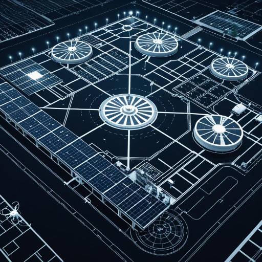 Futuristic Industrial Park with Wave Energy