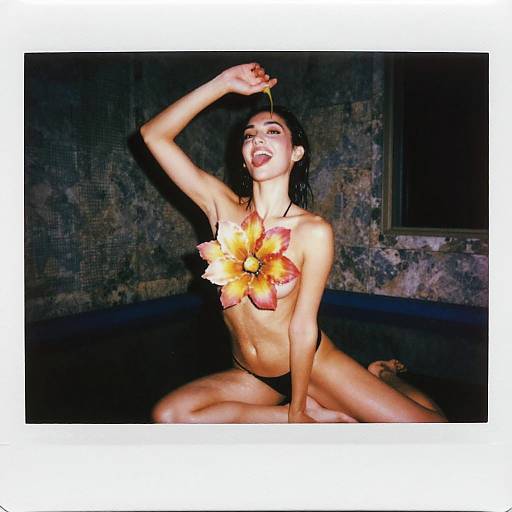 Ultra-Detailed Seductive Polaroid Portrait