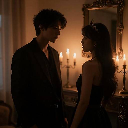 Intense Interaction in Dimly Lit Room