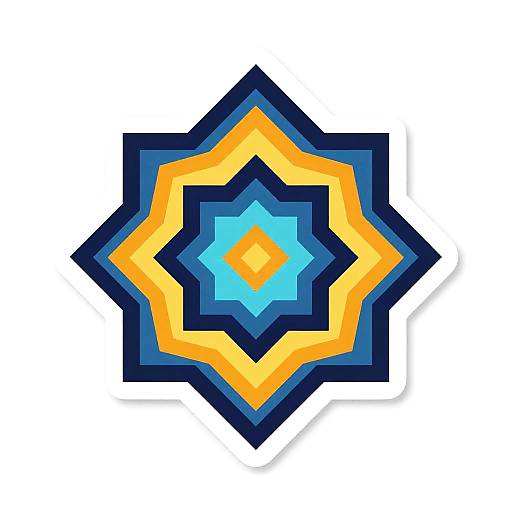 Geometric Mechashot Imp Sticker Art