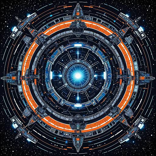 Infinity Loop Orbital Station and Armada