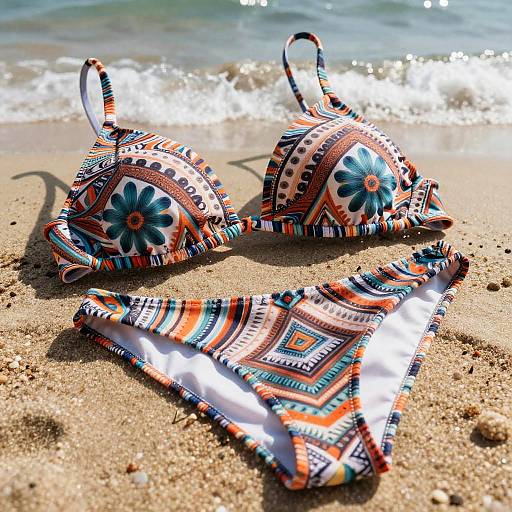 Artistic Lesbian Bikinis Close-Up