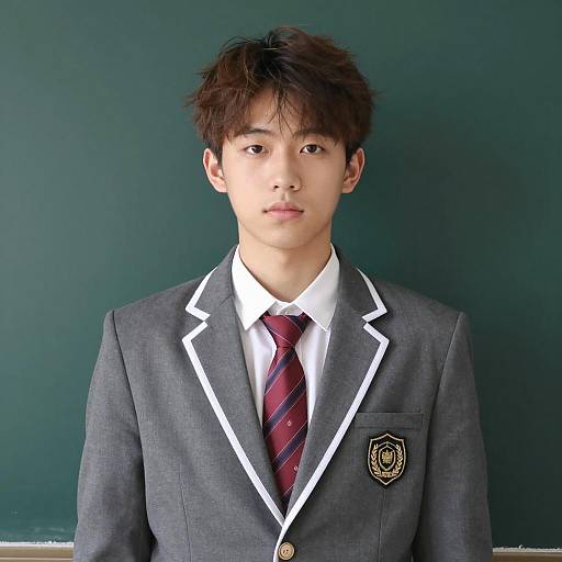 Young Asian Man in Blazer Portrait