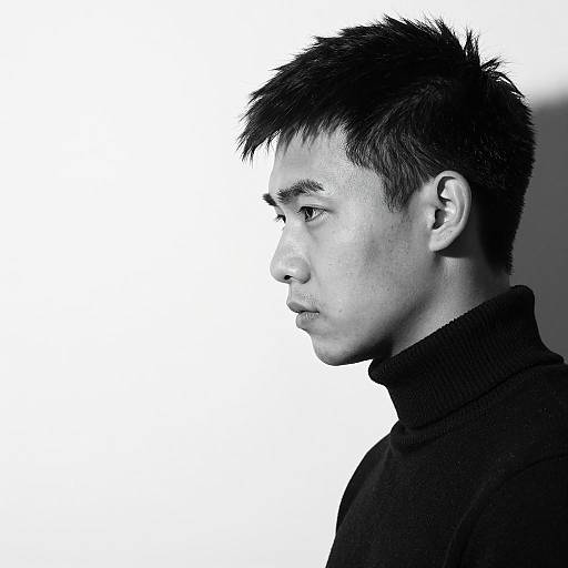 Profile Portrait of a Young Man