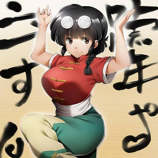 Illustration of Mousse (ranma 1/2), ranma 1/2 in the style of Nakano maru