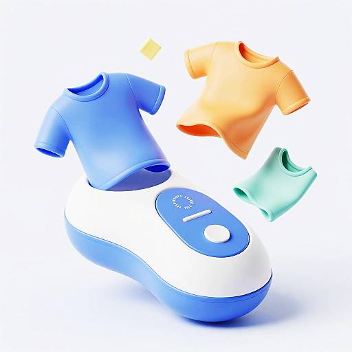 Compact Clothes Remover Gadget Illustration