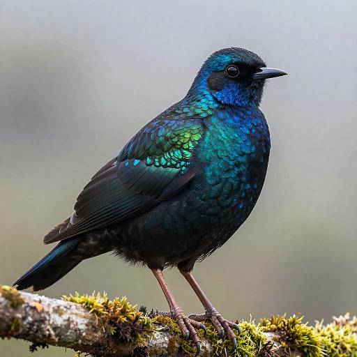 Photorealistic Picozapato Bird on Branch