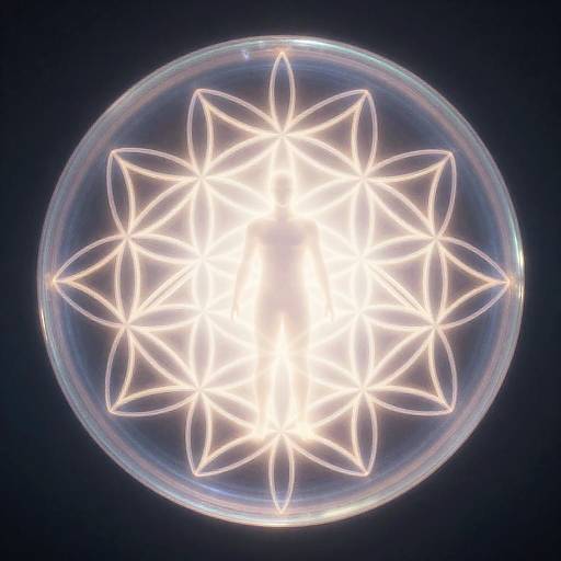 Opalescent Flower of Life Rebirth Cocoon