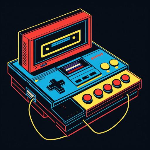 Retro Video Game Console Pop Art